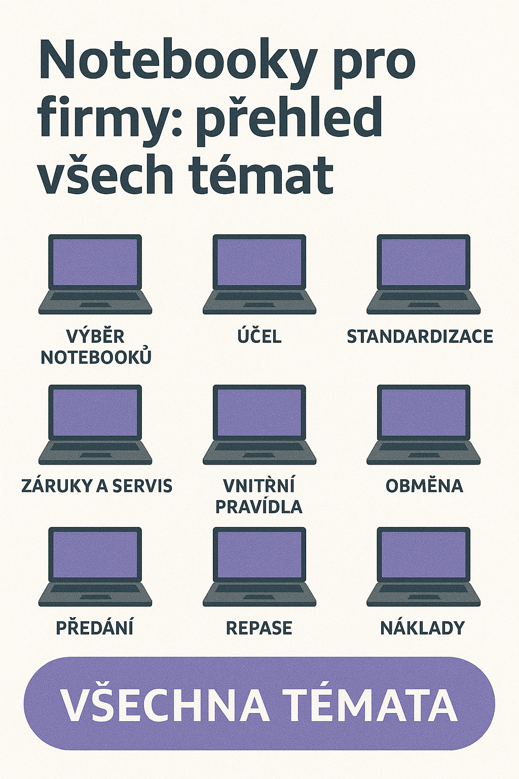 Notebooky pro firmy: přehled všech témat